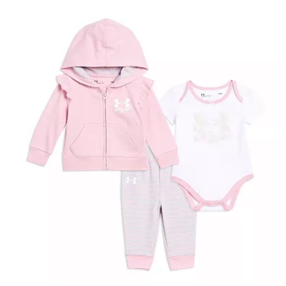 Under Armour Hooded Jacket and Striped Leggings Set NWT ✨